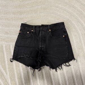 Levi's Black Jean Shorts